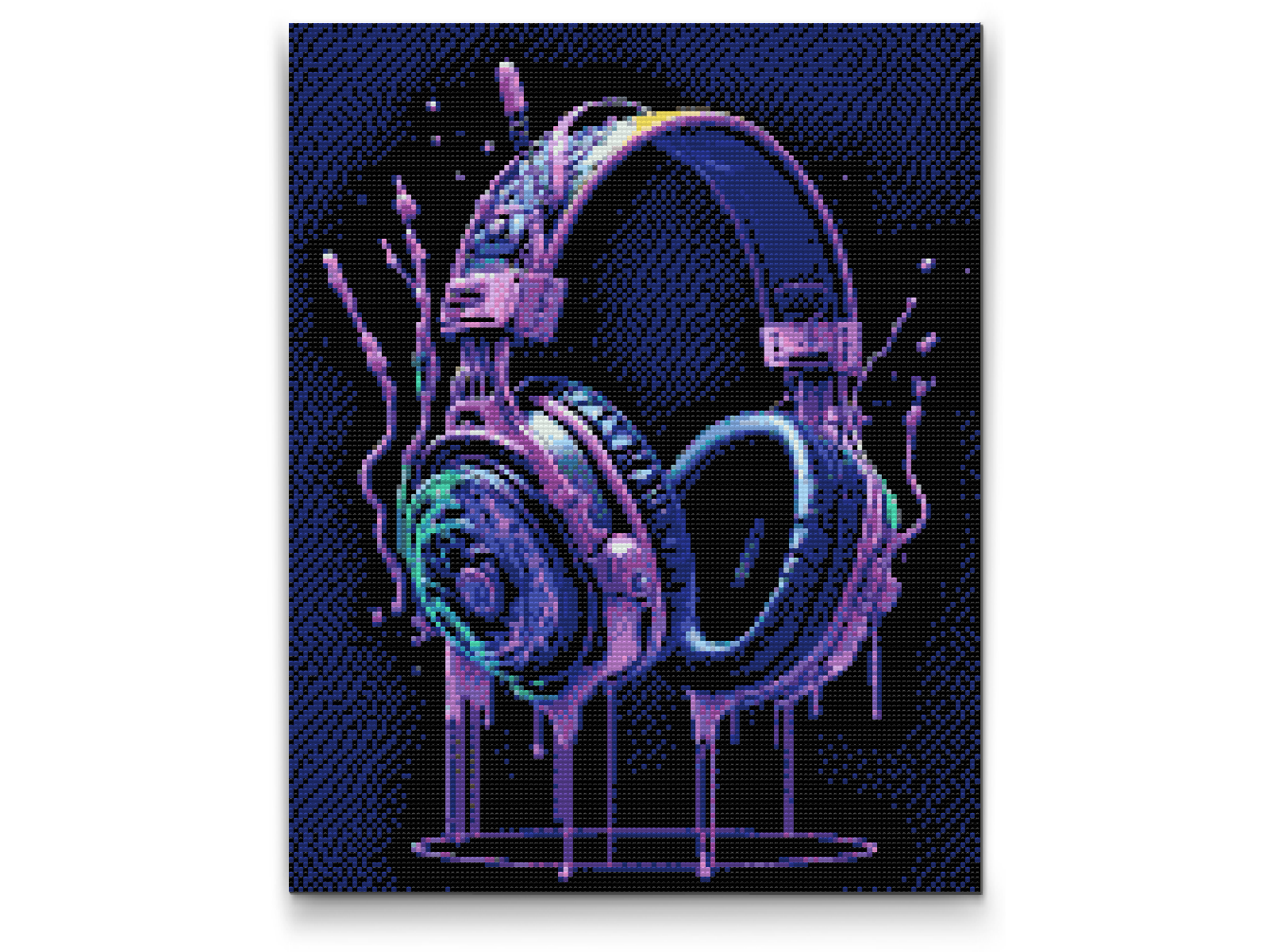 Diamantové malování - Headphones